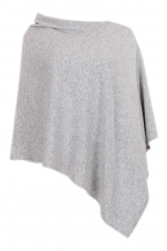 Lady poncho with cashmere touch