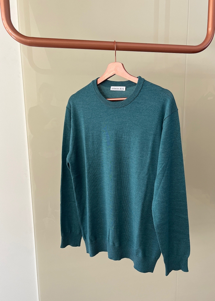 Men's pullover 100% fine merino wool