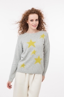 Soft pullover with stars