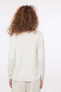 Дамски пуловер бял