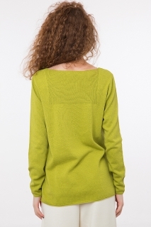 Дамски пуловер зелен