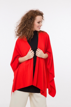 Poncho with cashmere different colors