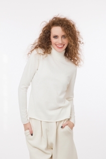 High neck jumper with cashmere different colors