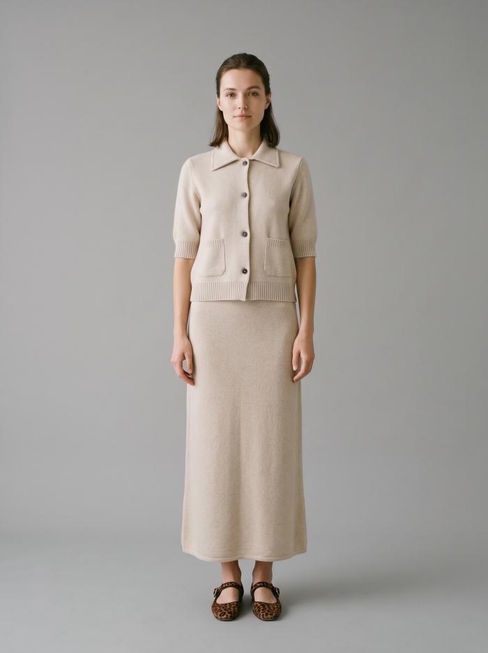 Most Loved long skirt from wool and cashmere