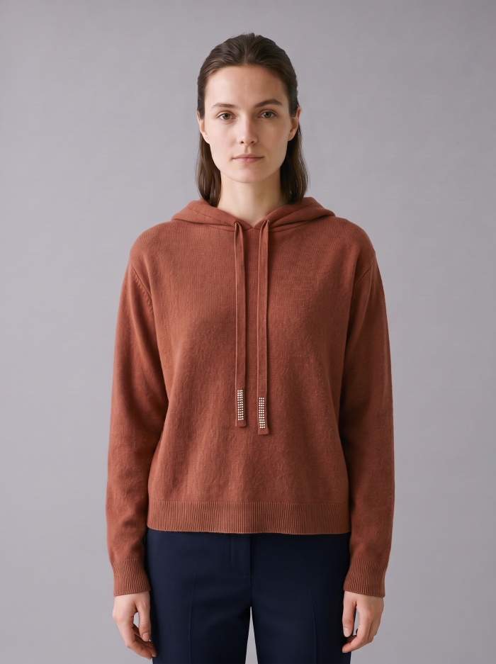 Most Loved  hooded  sweater from wool and cashmere